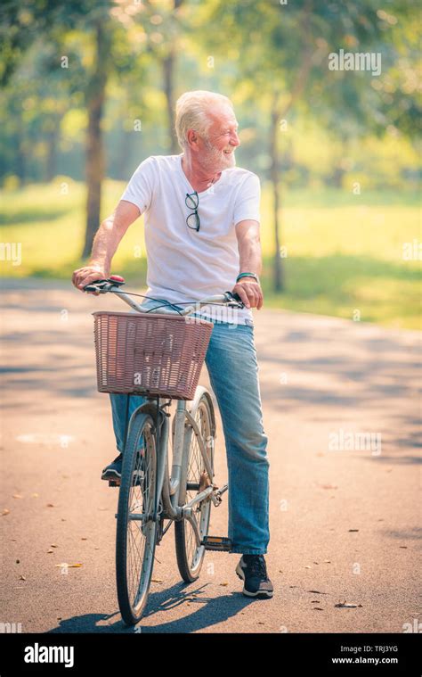 Old Man Riding Bike